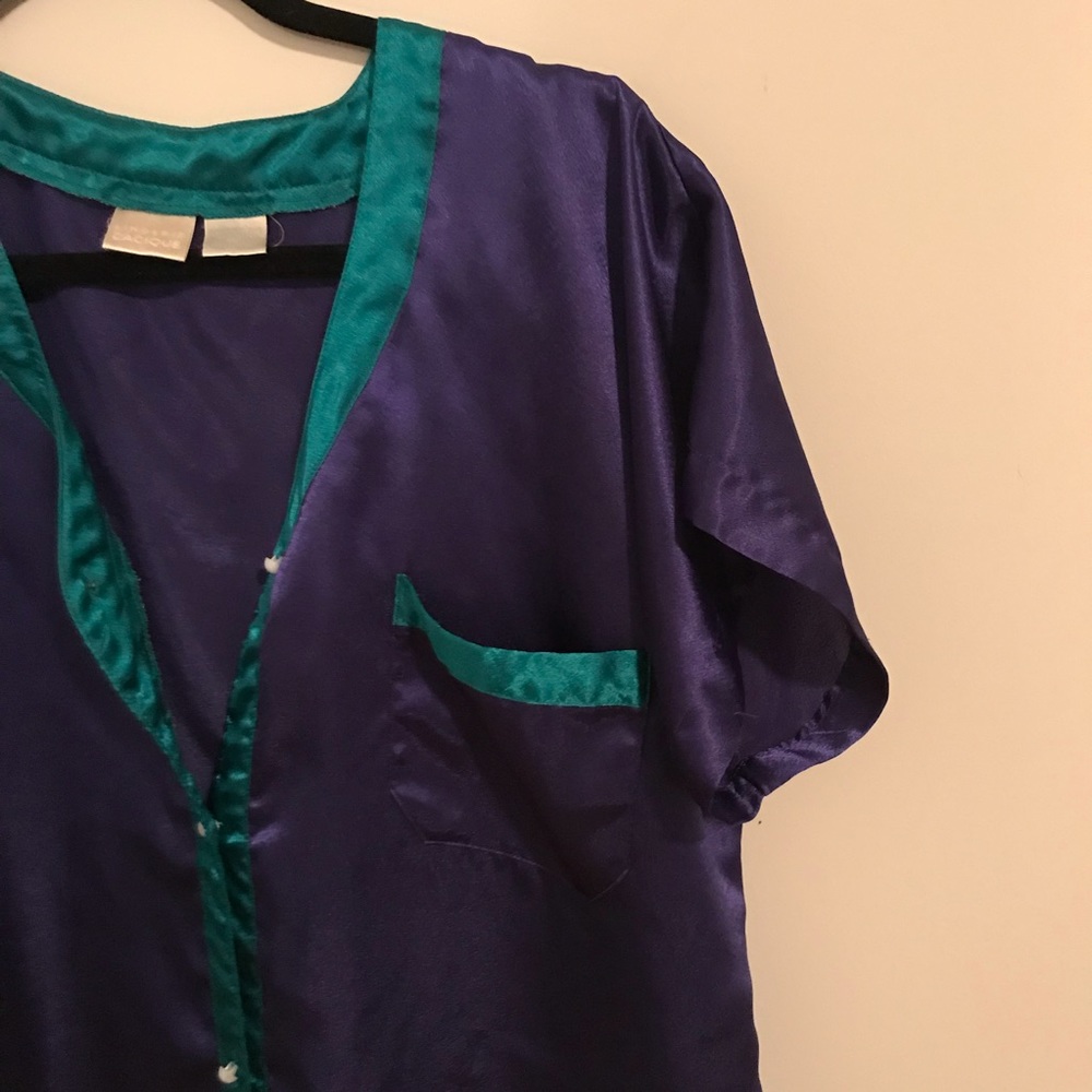 Navy Blue Silk Nightie